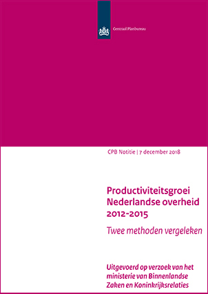 Productiviteitsgroei Nederlandse overheid 2012-2015; Twee methoden vergeleken