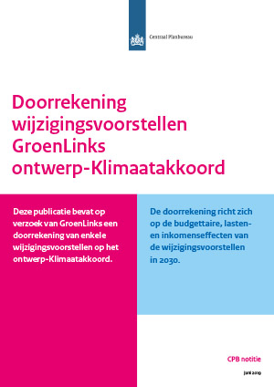 Doorrekening wijzigingsvoorstellen GroenLinks ontwerp-Klimaatakkoord