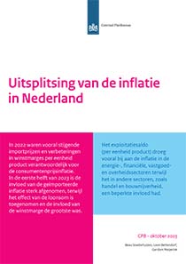 Uitsplitsing van de inflatie in Nederland