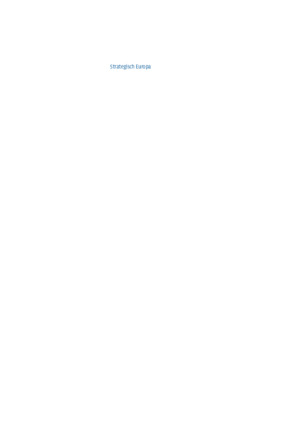 Europese verkenning 7: strategisch Europa