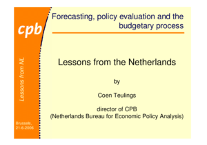 Presentation 'Lessons from the Netherlands'