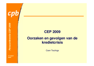 Presentatie 'Persconferentie CEP 2009'