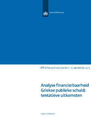 Analyse financierbaarheid Griekse publieke schuld; tentatieve uitkomsten