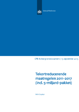 Tekortreducerende maatregelen 2011-2017 (inclusief 5-miljard-pakket)