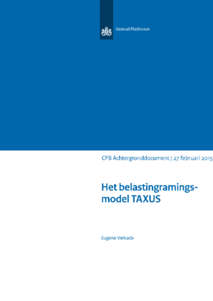Het belastingramingsmodel TAXUS