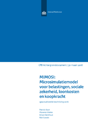 MIMOSI: Microsimulatiemodel voor belastingen, sociale zekerheid, loonkosten en koopkracht