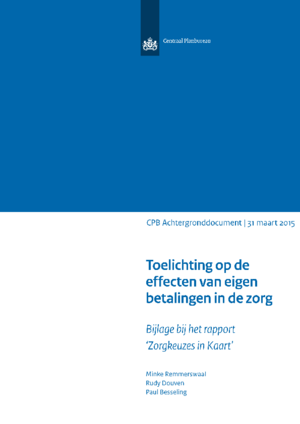 Toelichting op de effecten van eigen betalingen in de zorg