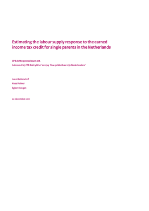 Een empirische analyse van de arbeidsaanbodeffecten van de aanvullende alleenstaande ouderkorting