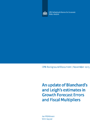 An update of Blanchard’s and Leigh’s estimates in Growth Forecast Errors and Fiscal Multipliers