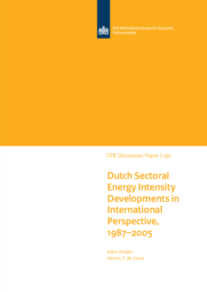 Dutch Sectoral Energy Intensity Developments in International Perspective, 1987–2005