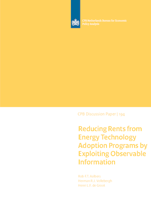 Reducing Rents from Energy Technology Adoption Programs by Exploiting Observable Information