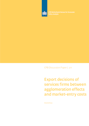 Export decisions of services firms between agglomeration effects and market-entry costs