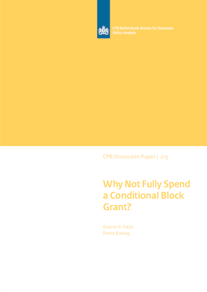 Why Not Fully Spend a Conditional Block Grant?