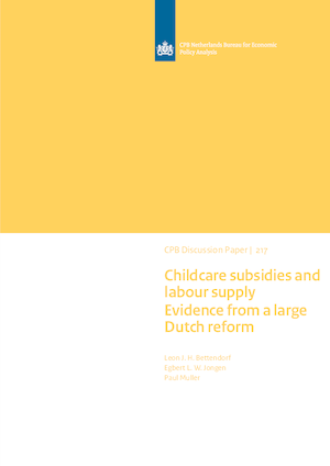 Childcare subsidies and labour supply: evidence from a large Dutch reform
