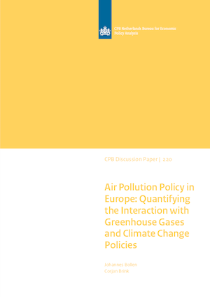 Air Pollution Policy in Europe: Quantifying the Interaction with Greenhouse Gases and Climate Change Policies