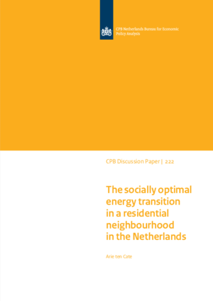 The socially optimal energy transition in a residential neighbourhood in the Netherlands