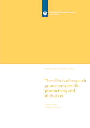 The effects of research grants on scientific productivity and utilisation
