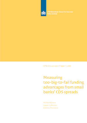 Measuring too-big-to-fail funding advantages from small banks’ CDS spreads 