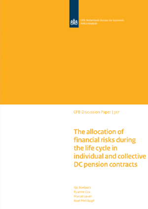 The allocation of financial risks during the life cycle in individual and collective DC pension contracts