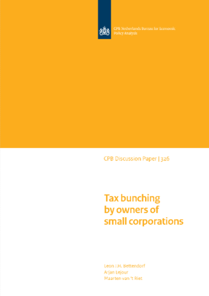 Tax bunching by owners of small corporations