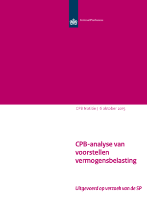 CPB-analyse van voorstellen vermogensbelasting