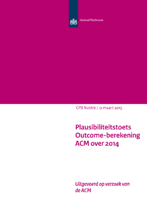 Plausibiliteitstoets Outcome-berekening ACM over 2014