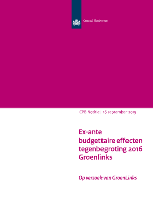 Tegenbegroting 2016 van GroenLinks
