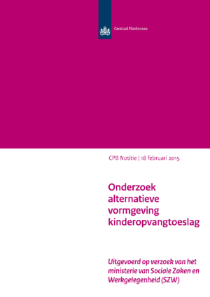 Onderzoek alternatieve vormgeving kinderopvangtoeslag