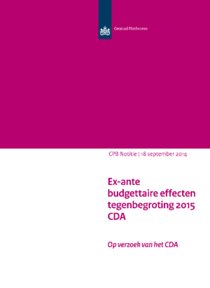 Tegenbegroting 2015 van het CDA