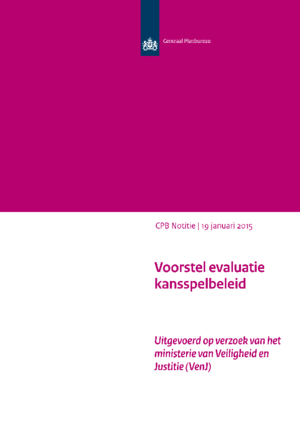 Voorstel evaluatie kansspelbeleid