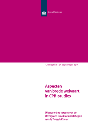 Aspecten van brede welvaart in CPB-studies