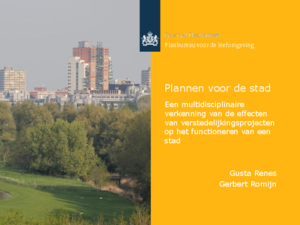 Presentatie 'Plannen voor de stad'