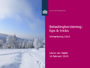 Presentatie: Belastingherziening; tips & tricks, Winterlezing 2015