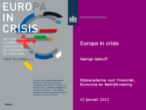 Presentatie 'Europa in crisis'