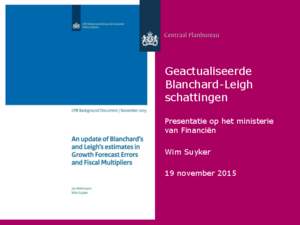 Presentatie: Geactualiseerde Blanchard-Leigh schattingen.