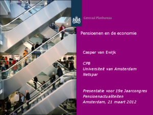 Presentatie 'Pensioenen en de economie'