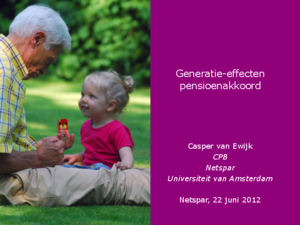 Presentatie 'Generatie-effecten pensioenakkoord'