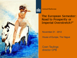 Presentation 'The European Semester: Road to Prosperity or Imperial Overstretch?' 
