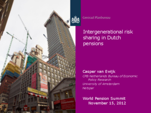 Presentatie 'Intergenerational risk sharing in Dutch pensions'