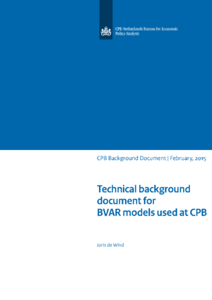 Technical background document for BVAR models used at CPB