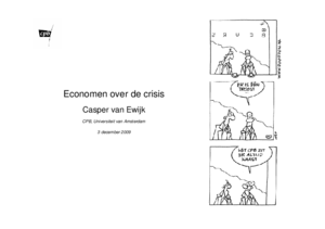 Presentatie 'Economen over de crisis'