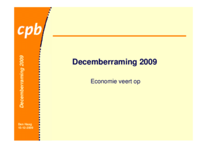 Presentatie 'Economie veert op: presentatie bij de decemberraming'