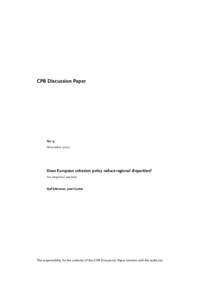 Does European cohesion policy reduce regional disparities? An empirical analysis