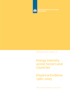 Energy-intensity developments for 19 OECD countries and 51 sectors
