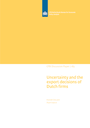 Uncertainty and the export decisions of Dutch firms