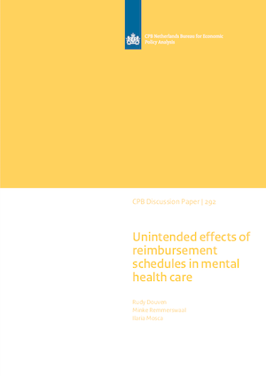 Unintended effects of reimbursement schedules in mental health care