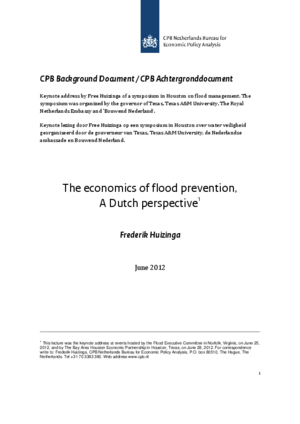 The economics of flood prevention