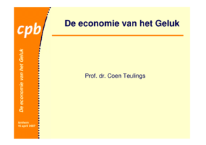 Presentatie 'De economie van het Geluk'