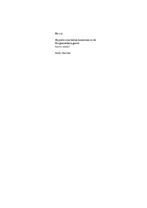 Ex-post risk sharing mechanisms in the Dutch health insurance: where do we go from here?