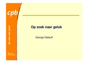 Presentatie 'Op zoek naar geluk'
